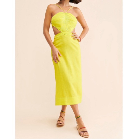 FARM Rio Monstera Midi Dress | Sz M - Picture 3 of 6